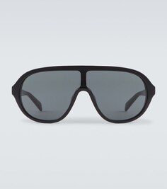 Солнцезащитные очки в форме маски из ацетата Celine, серый