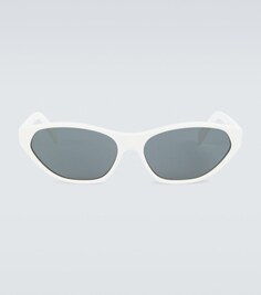 Солнцезащитные очки «кошачий глаз» Celine, белый