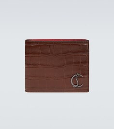 Кожаный кошелек Coolcard Christian Louboutin, коричневый