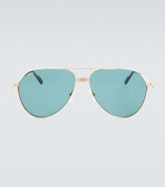 Солнцезащитные очки-авиаторы Cartier, синий