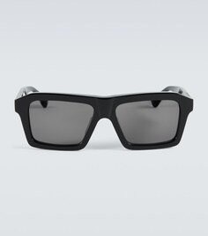 Солнцезащитные очки прямоугольной формы Bottega Veneta, черный