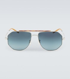 Солнцезащитные очки-авиаторы Moraldo из коллаборации с Oliver Peoples Brunello Cucinelli, синий