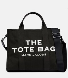 Холщовая сумка-тоут среднего размера Marc Jacobs, черный