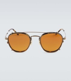 Солнцезащитные очки-трансформеры из коллаборации с Oliver Peoples Lilletto Brunello Cucinelli, коричневый