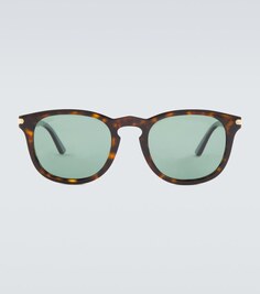 Квадратные солнцезащитные очки Cartier, коричневый
