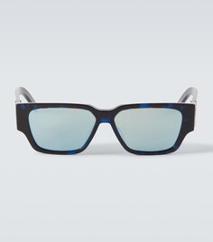 Солнцезащитные очки в прямоугольной оправе CD Diamond S5I Dior Eyewear, синий