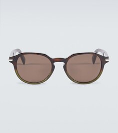 Солнцезащитные очки DiorBlackSuit R2I в круглой оправе Dior Eyewear, коричневый