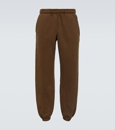 Тяжелые хлопковые спортивные штаны Entire Studios, коричневый