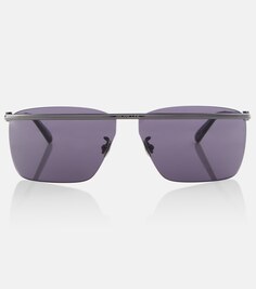 Солнцезащитные очки Niveler в прямоугольной оправе Moncler, серый