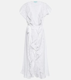 Платье макси Brianna из хлопка MELISSA ODABASH, белый