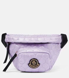 Стеганая поясная сумка Felicie с логотипом Moncler, фиолетовый