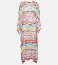 Зигзагообразный кафтан Missoni, разноцветный