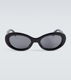 Круглые солнцезащитные очки Dries Van Noten, черный