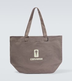 Холщовая сумка-тоут из коллаборации с Converse DRKSHDW by Rick Owens, серый