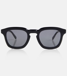 Солнцезащитные очки в квадратной оправе Moncler, черный