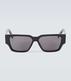 Солнцезащитные очки в прямоугольной оправе CD Diamond S5I Dior Eyewear, черный