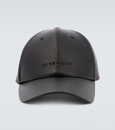 Кожаная бейсболка с логотипом Givenchy, черный