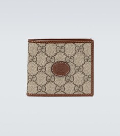 Кошелек с логотипом GG Gucci, бежевый