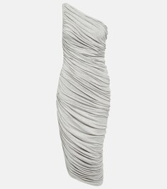 Платье миди Diana из джерси NORMA KAMALI, серый
