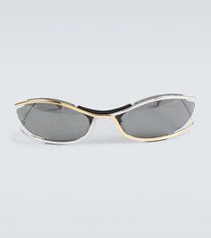 Солнцезащитные очки «кошачий глаз» Gucci, золотой