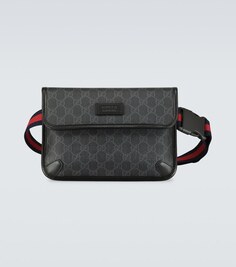 Поясная сумка с логотипом GG Gucci, серый