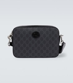 Сумка через плечо с логотипом GG Gucci, черный