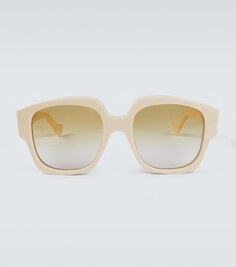 Солнцезащитные очки в квадратной оправе с логотипом G Gucci, разноцветный