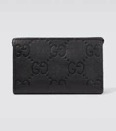 Клатч Jumbo с логотипом GG Gucci, черный