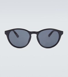 Солнцезащитные очки в круглой оправе из ацетата Gucci, черный