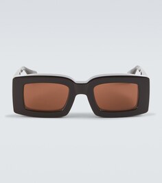 Солнцезащитные очки Les Lunettes Tupi в прямоугольной оправе Jacquemus, коричневый