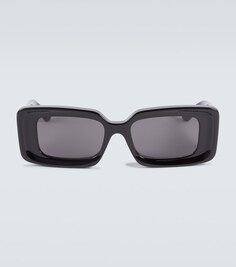 Солнцезащитные очки прямоугольной формы Loewe, черный