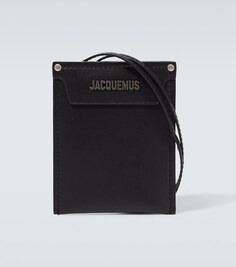 Кошелек Le Porte Poche Meunier с ремешком Jacquemus, черный