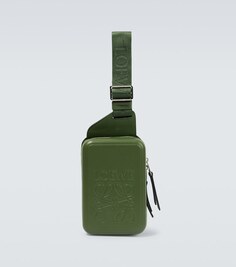 Сумка через плечо Molded Sling из кожи Loewe, зеленый