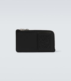 Кожаный кошелек Anagram на молнии Loewe, черный