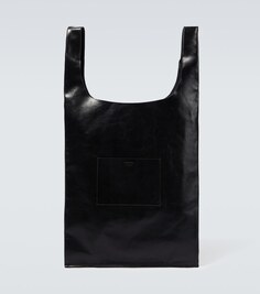 Кожаная сумка Jil Sander, черный