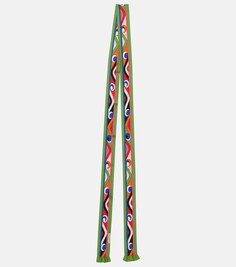 Шелковый шарф с принтом Pucci, разноцветный