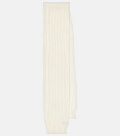 Кашемировый шарф Saint Laurent, белый