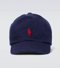 Хлопковая бейсболка с вышивкой Polo Ralph Lauren, разноцветный