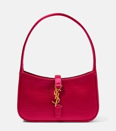 Маленькая атласная сумка через плечо Le 5 à 7 Saint Laurent, розовый