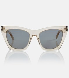 Солнцезащитные очки Kate в оправе «кошачий глаз» Saint Laurent, серый