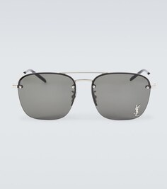 Солнцезащитные очки-авиаторы SL 309 M Saint Laurent, серебряный
