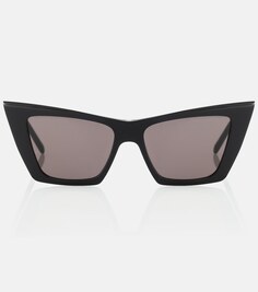Солнцезащитные очки SL 372 в оправе «кошачий глаз» Saint Laurent, черный