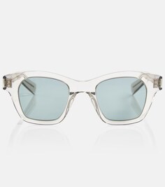 Квадратные солнцезащитные очки SL 592 Saint Laurent, серый