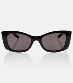 Солнцезащитные очки SL 593 &quot;кошачий глаз&quot; Saint Laurent, черный