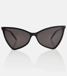 Солнцезащитные очки SL 475 Jerry в оправе «кошачий глаз» Saint Laurent, черный