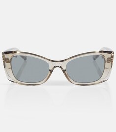 Солнцезащитные очки SL 593 &quot;кошачий глаз&quot; Saint Laurent, бежевый