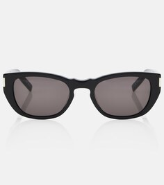 Овальные солнцезащитные очки SL 601 Saint Laurent, черный