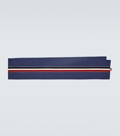 Полосатый шерстяной шарф Thom Browne, синий