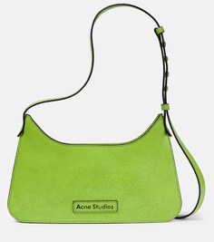 Кожаная сумка через плечо Platt Mini Acne Studios, зеленый