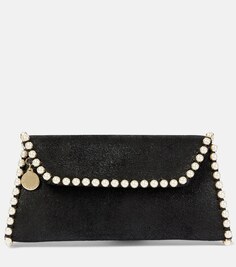 Декорированный клатч Falabella Stella McCartney, черный